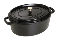 STAUB Cocotte Schmortopf oval new Classic Gusseisen 6,7 l 33cm schwarz