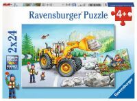 Ravensburger 7802 Puzzle Bagger und Waldtraktor 2 X 24 Teile