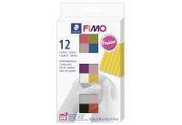 STAEDTLER FIMO 8023 C - Modeling clay - Black - Blue - Copper - Gold - Pearl - Pink - Rose - Silver - Taupe - Violet - 12 pc(s) - 12 colours - 110 °C - 30 min