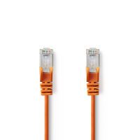 Nedis CAT5e-Netzwerkkabel / SF/UTP / RJ45 Stecker / RJ45 Stecker / 7.50 m / Rund / PVC / Orange / Plastikbeutel