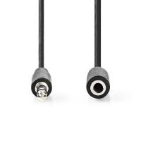 Nedis Stereo-Audiokabel| 3.5 mm Stecker| 3.5 Buchse| Vernickelt| 3.00 m| rund| - Audio/Multimedia