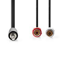 Nedis AUDIOKABEL 3,5MM 2XCINCH 0,2M (CAGB22250BK02     SW)