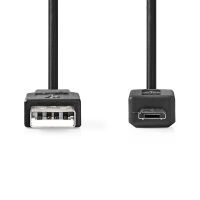 Nedis CCGB60500BK10 - 1 m - USB A - Micro-USB B - USB 2.0 - 480 Mbit/s - Black