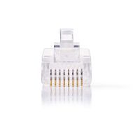 Nedis N CCGB89300TP - RJ45 8P8C -Stecker 10 Stueck Cat.5 Transparent