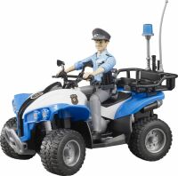 Bruder 63010 Polizei Quad mit Polizist und Ausstattung