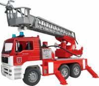 Bruder 02771 MAN Feuerwehr mit Drehleiter, Licht und Sound