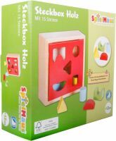 SpielMaus Holz Steckbox 15 Steine