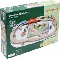 Spielmaus Holz Beeboo Eisenbahn-Spielset 50-teilig