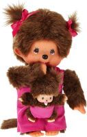 Monchhichi Mother Care Pink Girl, 20 cm Spielpuppe