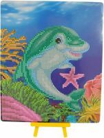 Pracht Creatives Hobby GmbH Diamond Painting Delfin mit Aufsteller