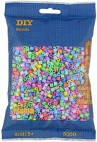 Hama® Bügelperlen Midi - Pastell Mix 3000 Perlen (6 Farben).