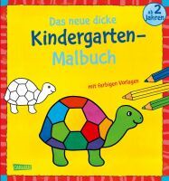 Carlsen Verlag GmbH Das neue, dicke Kindergarten-Malbuch: Mit farbigen Vorlagen und lustiger Fehlers