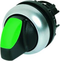 Eaton M22-WLK3-G - Toggle switch - Black,Green,Silver - Plastic - IP66 - 29.7 mm - 45.9 mm