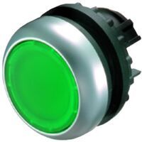 Eaton M22-DRL-G - Pushbutton switch - Black,Green,Metallic - IP66 - IP67 - IP69 - 29.7 mm - 29.7 mm - -25 - 70 °C