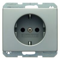 Berker 47357004 - Type F - Stainless steel - Stainless steel - IP20 - 250 V - 16 A