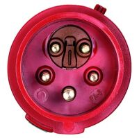 Mennekes 3319A - Straight - 400 V - Red - IP44 - 1 pc(s)