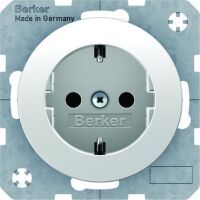 Berker Hager 47432089 - Type F - White - Plastic,Thermoplastic - 250 V - 16 A - 50 - 60