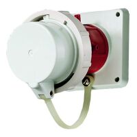 Mennekes 1253 - 5P - 6 h - Red - White - IP67 - DE - VDE - 400 V