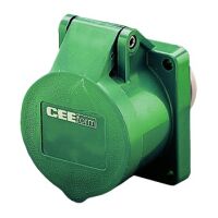 Mennekes 625 - 3P - Green - IP44 - 20 - 25 V - 32 A - 50/60 Hz