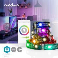 Nedis Smartlife Full Color LED-Streifen| Bluetooth| RGB Warmweiss| 2000 mm| IP20|