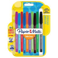 Paper Mate inkjoy 100 - Clip - Stick ballpoint pen - Black,Blue,Green,Red - 8 pc(s)