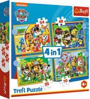 4 in 1 Puzzle  Paw Patrol 35, 48, 54, 70 Teile