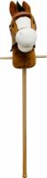 VEDES Großhandel GmbH - Ware SpielMaus Holz Plüsch Steckenpferd mit Sound, braun, 98 cm