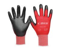 Cimco ARBEITSHANDSCHUH GR. 9/L (*SKINNY TOUCH*GR/ROT)