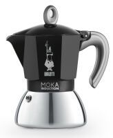 Bialetti Moka Induction - Moka pot - 0.9 L - Black - Aluminum - 4 cups - Polypropylene (PP)