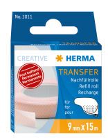 HERMA Transfer refill pack - permanent - 15 m - 15 m - Beige - 9 mm - 1 pc(s)