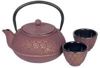 Bredemeijer Group Bredemeijer Shanghai - Single teapot - 600 ml - Gold,Pink - Cast iron - Infuser filter - Stainless steel