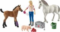 Schleich Farm World Vet visiting mare and foal - 3 yr(s) - Multicolor - Farm - 4 pc(s) - Not for children under 36 months - Closed box