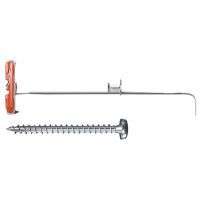 fischer DUOTEC 10 S PH - Screw hook & wall plug kit - Concrete - Metal - Silver - Steel - 5 cm