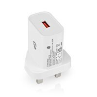 Nedis Netzladegerät| Schnellladefunktion| QC3.0| 3.0 A| Anzahl der Ausgänge 1| USB-A - Charger