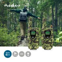 Nedis Walkie-Talkie-Set| 2 Hörer| Bis zu 8 km| Frequenzkanaele 8| PTT VOX| 2.