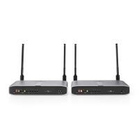 Nedis Wireless HDMI ™ Übertrager / WLAN / 5.15 - 5.85 MHz / 100.0 m (Sichtlinie) / Maximale Auflösung: Full HD 1080p / 6.75 Gbps / IR-Rücksendefunktion / ABS / Anthrazit