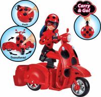 Bandai Miraculous Ladybug Scooter mit Puppe