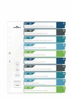 DURABLE Register A4 + 10tlg. 1-10 farbige Taben+trans. Form. (679527)