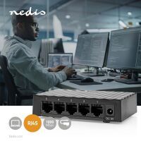 Nedis Netzwerkschalter / Wired Geschwindigkeit: Gigabit / Anzahl Ethernet-Ports: 5