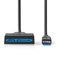 Nedis Festplatten-Adapter / USB 3.2 Gen1 / 2.5 " / SATA l, ll, lll / Stromversorgung über USB