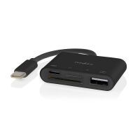 Nedis USB-Hub / 1x USB-C™ / 1x USB A / 1x USB-C™ / 4-Port port(s) / USB 2.0 / Stromversorgung über USB / SD & MicroSD