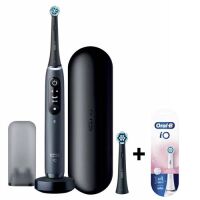 Oral-B iO 7 iO7 Elektrische Zahnbürste black onyx + 4er Pack iO sanfte Reinigung