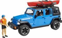 Bruder 02529 Jeep Wrangler RubiconUnlimited mit Kajak und Figur