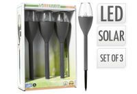 Gartenstecker LED Solar 3er Pack