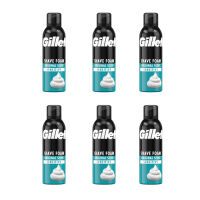 Multipack 6x Gillette Sensitive Basis Rasierschaum 200 ml