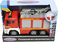 VEDES Großhandel GmbH - Ware Speedzone D/C Feuerwehr mit Licht und Sound, 1:12