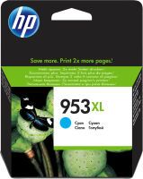 HP 953XL Cyan Original Ink Cartridge - Original - Cyan - HP - OfficeJet Pro 8210 OfficeJet Pro 8218 OfficeJet Pro 8710 AiO OfficeJet Pro 8715 AiO OfficeJet Pro... - Inkjet printing - High (XL) Yield