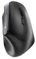 Cherry MW 4500 Wireless 45 Degree Mouse - Black - USB - Right-hand - Vertical design - Optical - RF Wireless - 1200 DPI - Black
