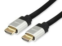 Equip HDMI UHS E.Gewebe 2.1 A-A St/St  2.0m 8K60Hz HDR    sw (119381)