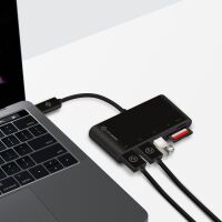 Alogic Adapter USB-C MultiPort Card Reader USB 3.0   schwarz (UC3ACR)